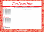 Red Flower Template