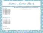Winter Snowflake Template